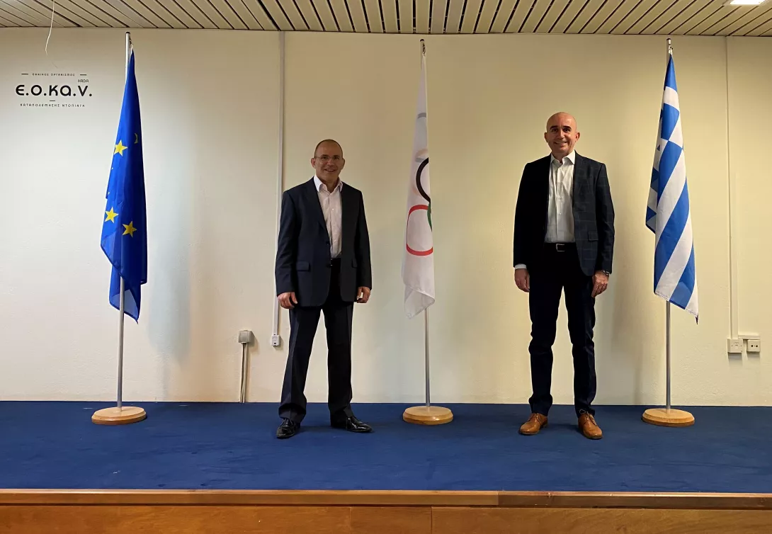 Επίσκεψη του προέδρου της Κυπριακής Αρχής Αντι-Ντόπινγκ Δρ Μιχάλη Πέτρου στην Αθήνα